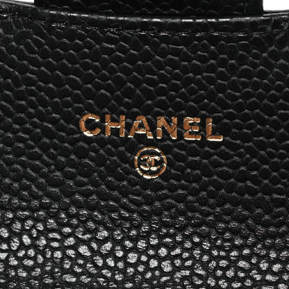Chanel Caviar Quilted Flap Card Holder Wallet Black 7 of 10
