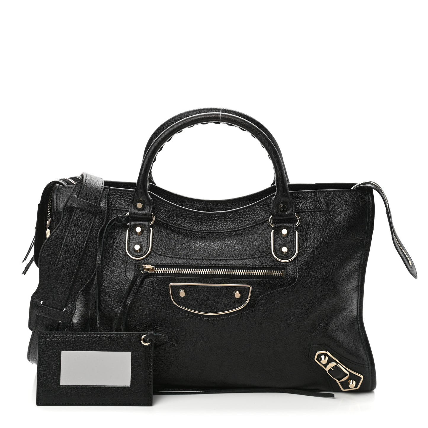 Chevre Gold Metallic Edge Hardware City Black