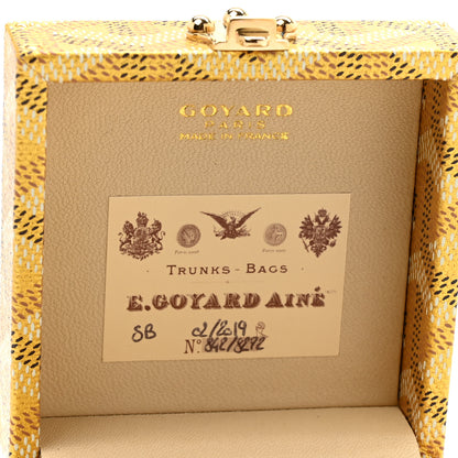 Goyard Goyardine Precious Metals Regence Mini Trunk Gold 6 of 7