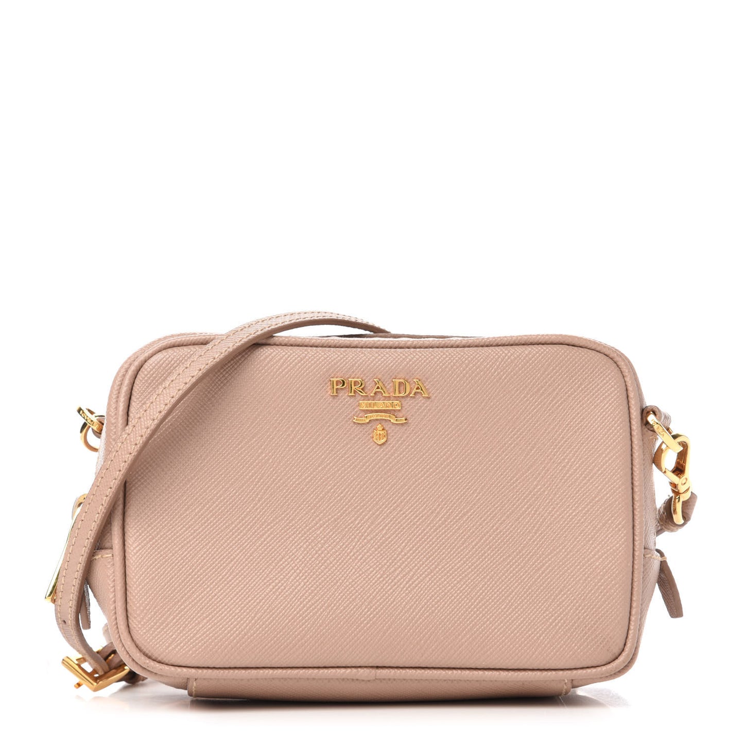 Saffiano Mini Camera Crossbody Cammeo