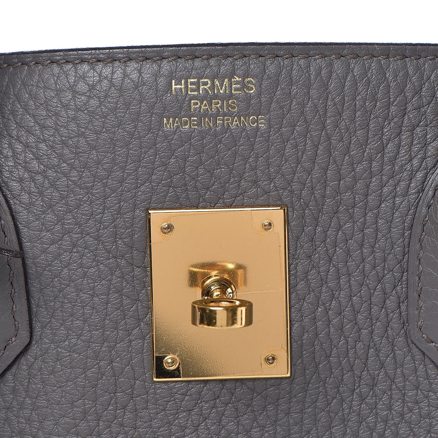 Hermes Taurillon Clemence Birkin 35 Etain 24 of 41