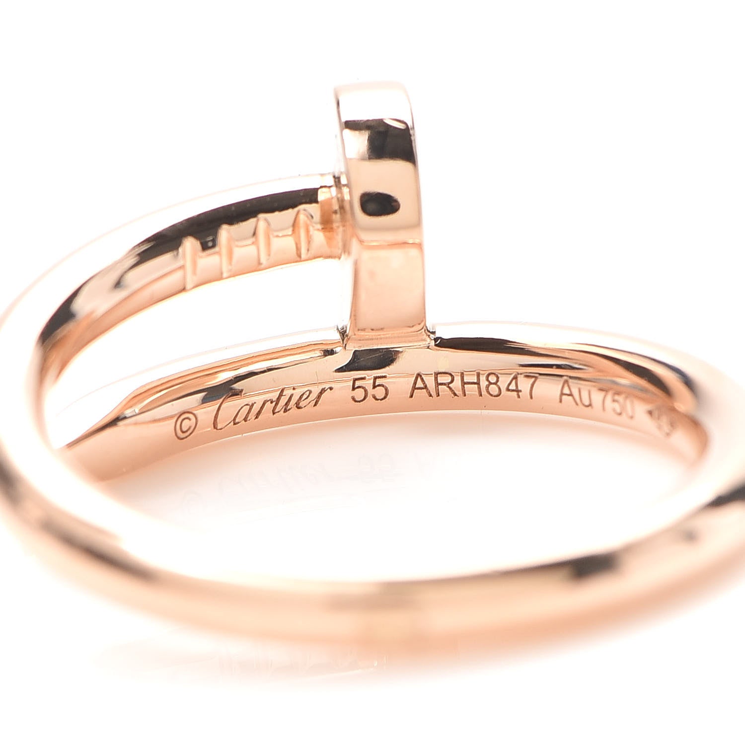 Cartier 18K Pink Gold Juste Un Clou Ring 55 7.25 4 of 4