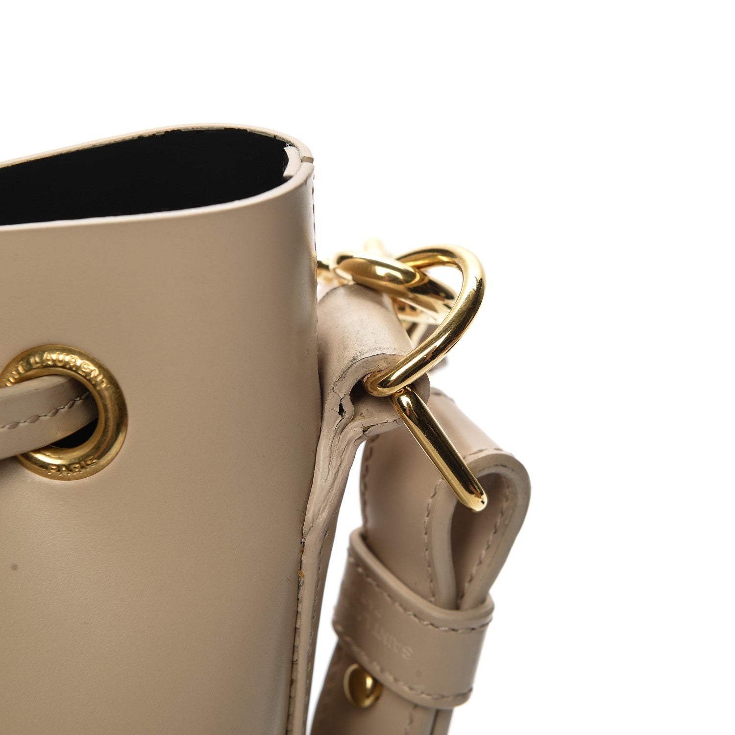 Saint Laurent Calfskin Medium Emmanuelle Bucket Bag Nude Powder 8 of 8