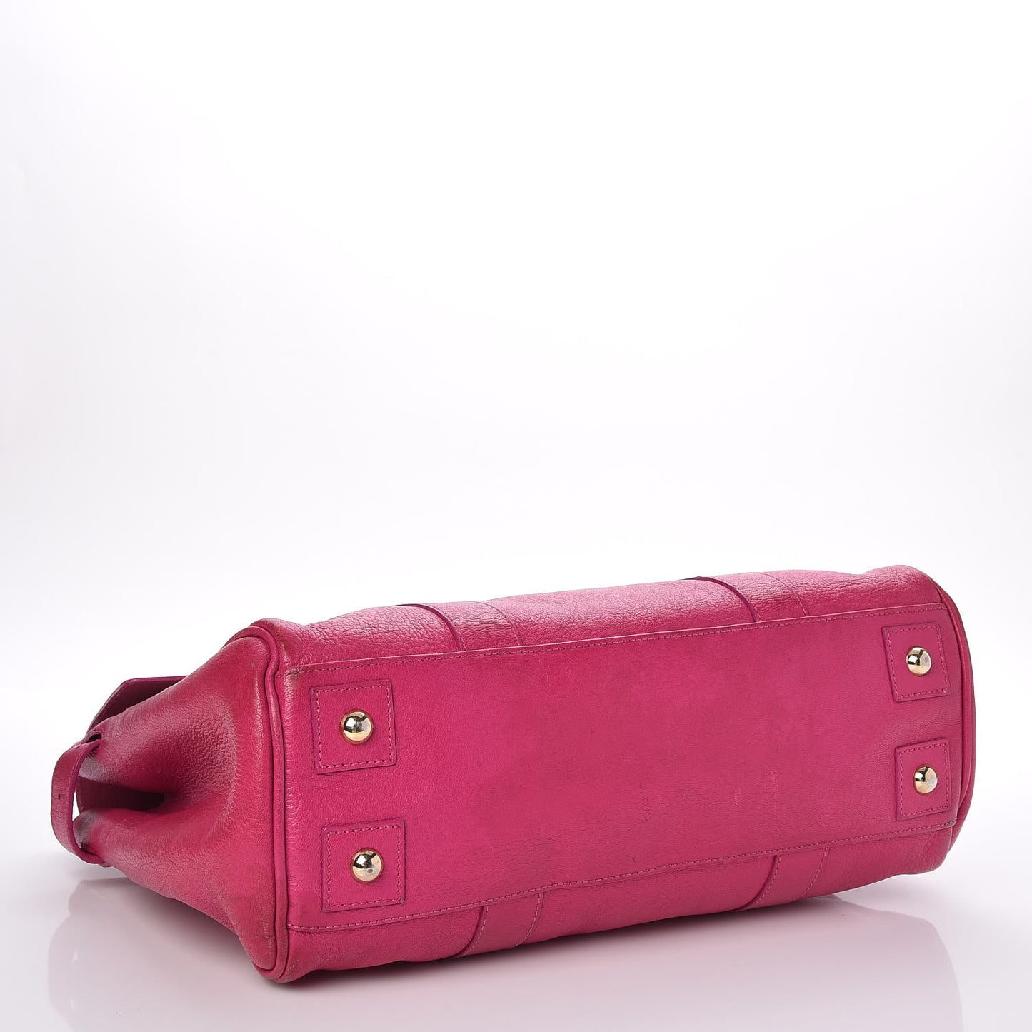 Spongy Pebbled Calfskin Bayswater Hot Fuchsia