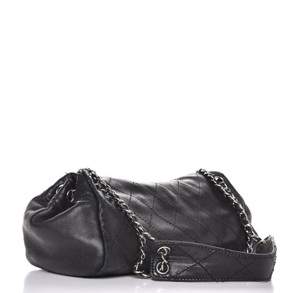 Chanel Lambskin Stitched Accordion Tote Black 3 of 10