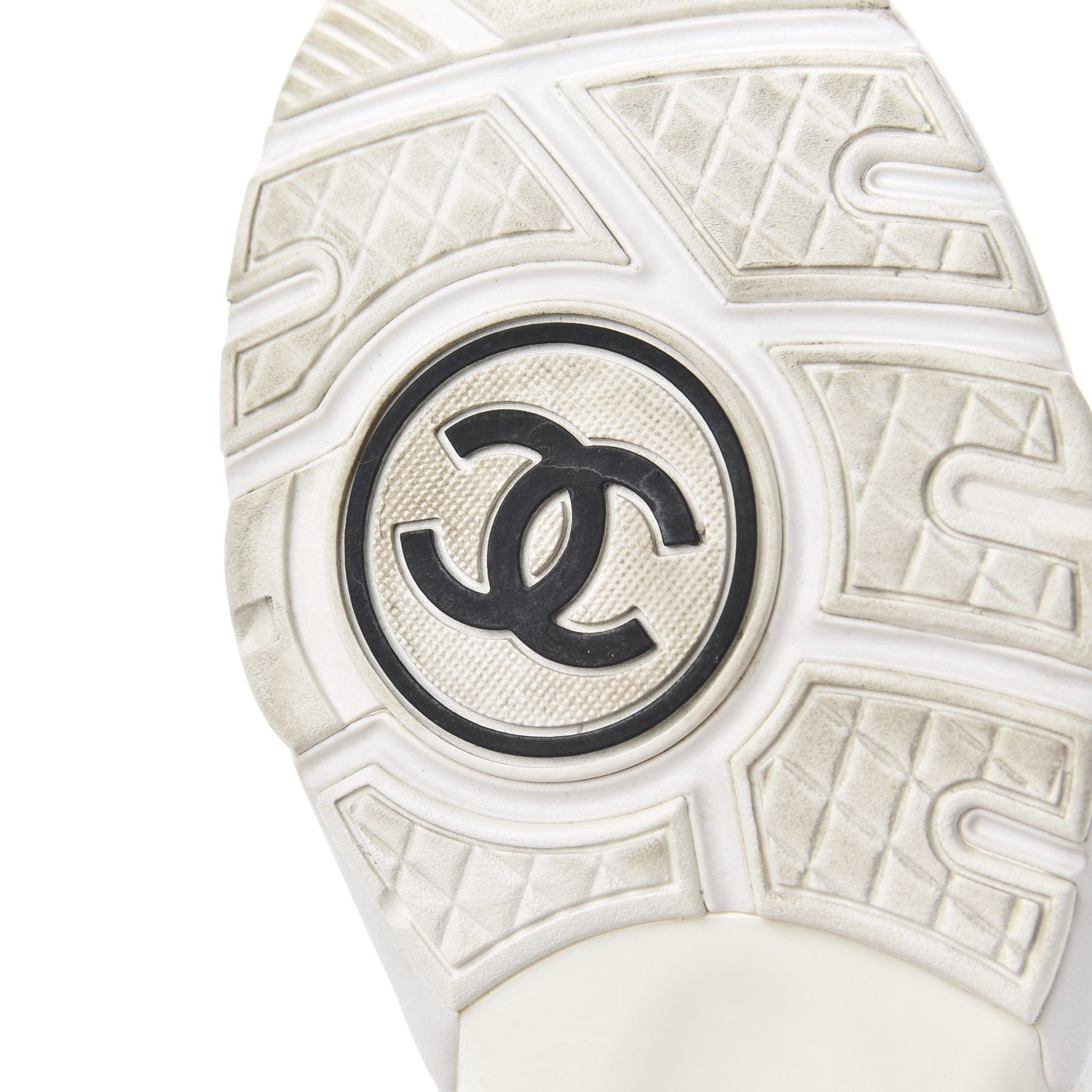 Chanel Suede Calfskin CC Sneakers 38.5 Pink White 8 of 29