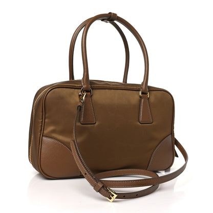 Prada Re-Nylon Saffiano Medium Re-Edition 1978 Two Handle Bag Sughero 3 of 8