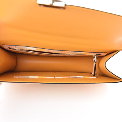 Valentino Garavani Vitello Native Couture 1975 Medium Glam Lock Rockstud Flap Mandarin Sorbet 5 of 9