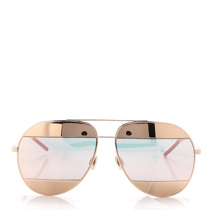 Christian Dior Split 1 Aviator Sunglasses Rose Gold 2 of 8