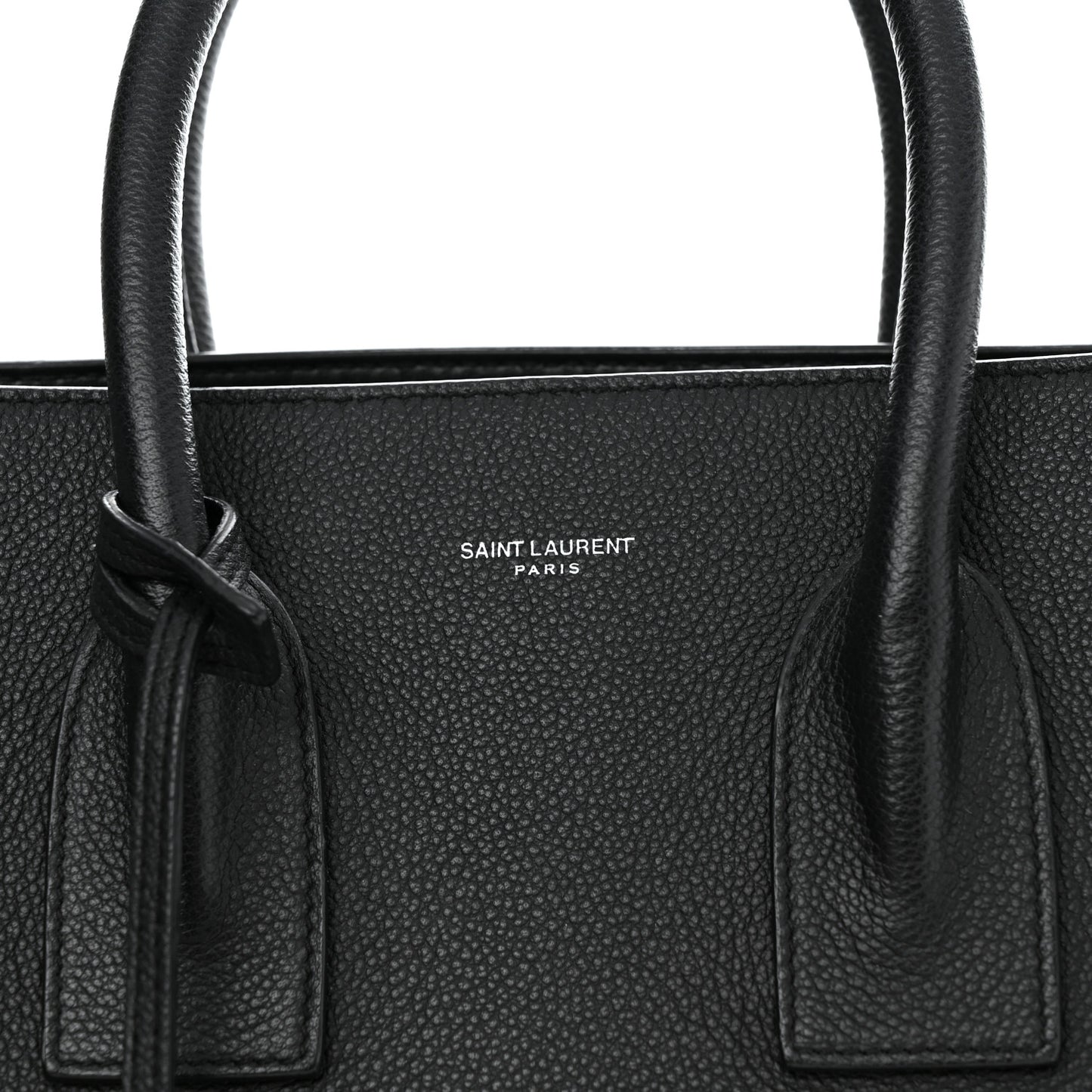 Grained Calfskin Small Sac De Jour Black