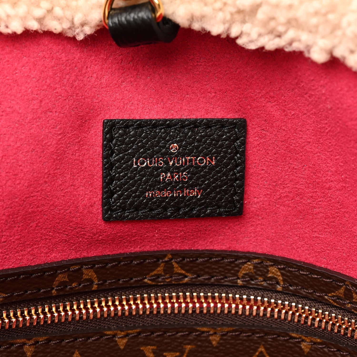 Louis Vuitton Calfskin Monogram Teddy Neverfull MM Black 7 of 11