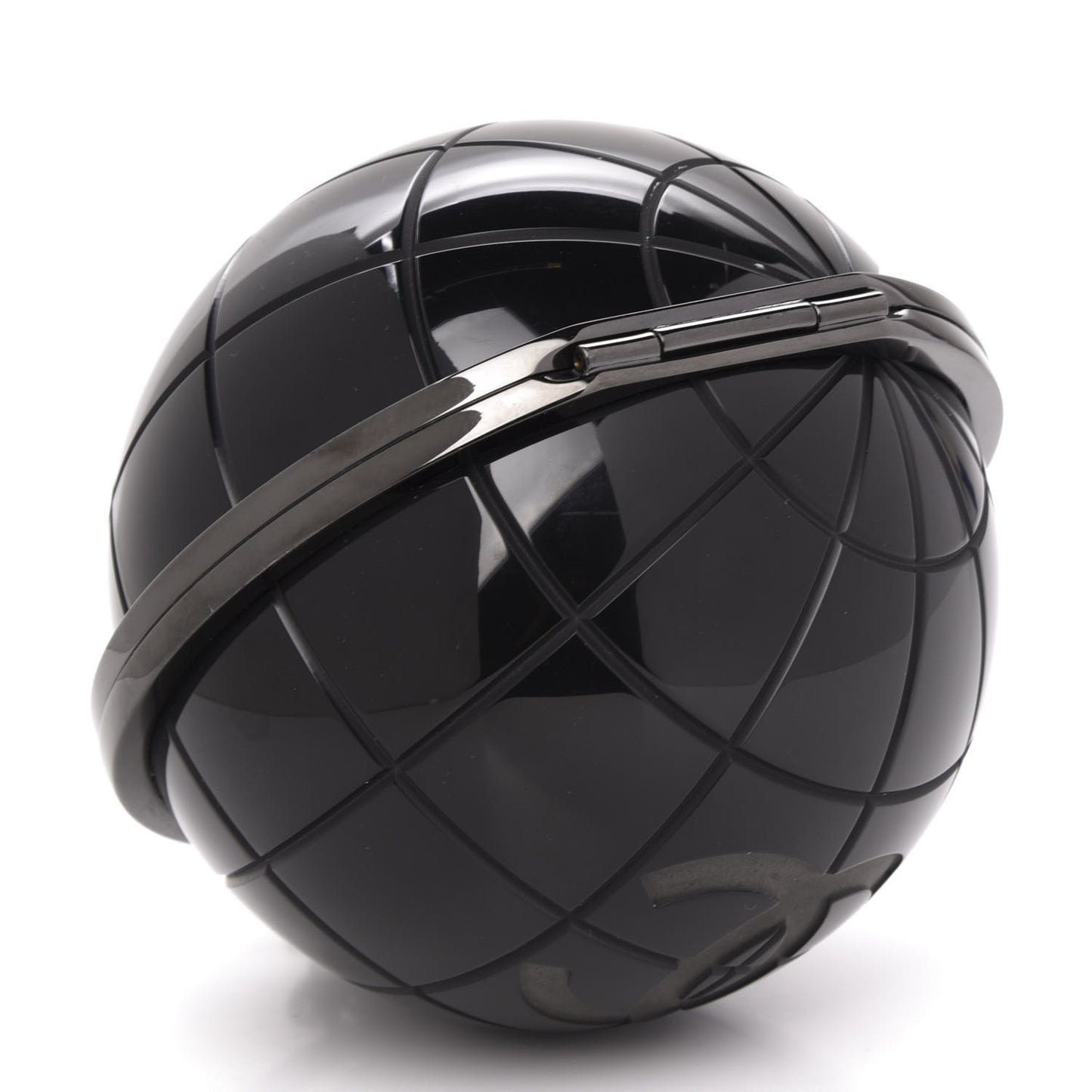 Plexiglass Around The World Clutch Black