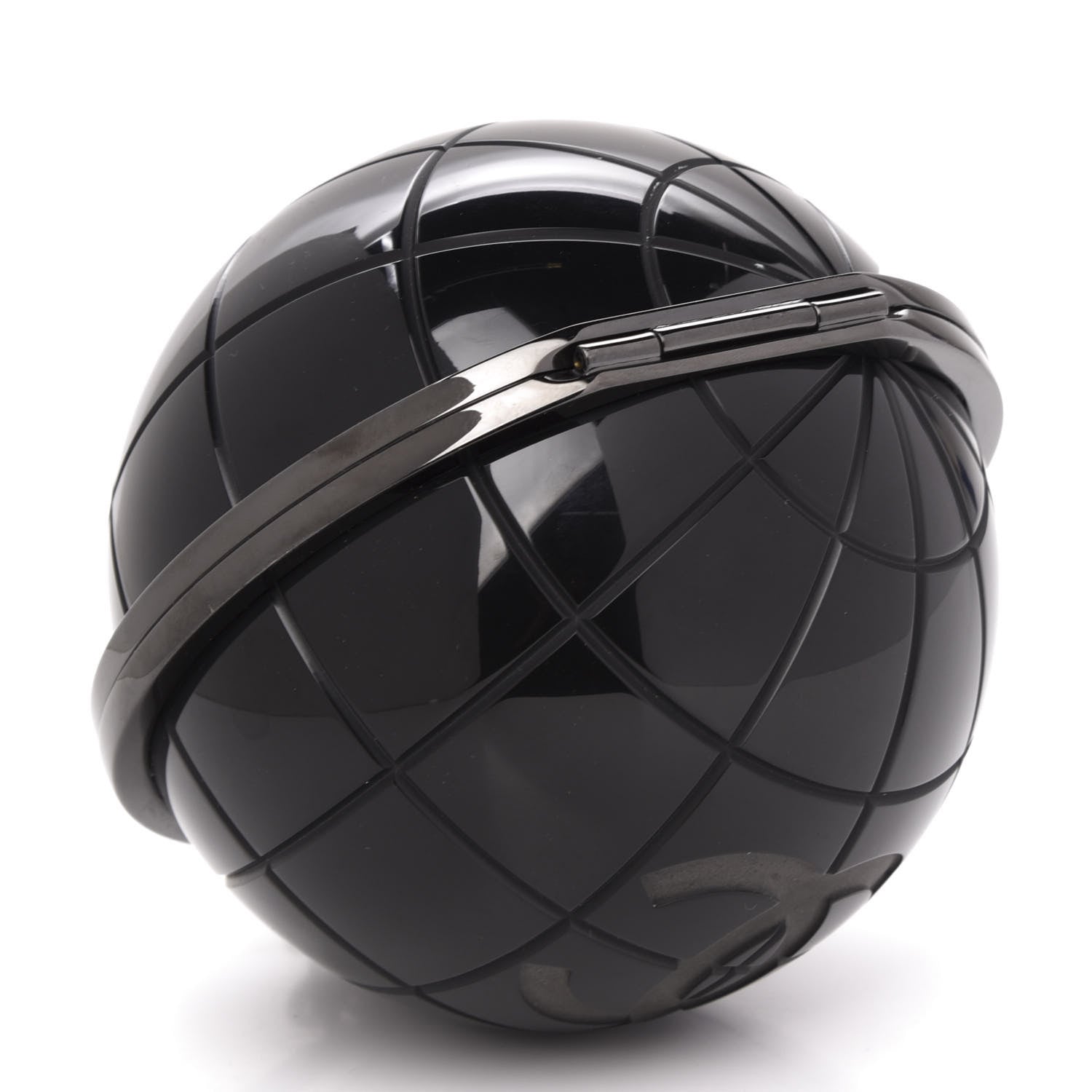 Chanel Plexiglass Around The World Clutch Black 4 of 10