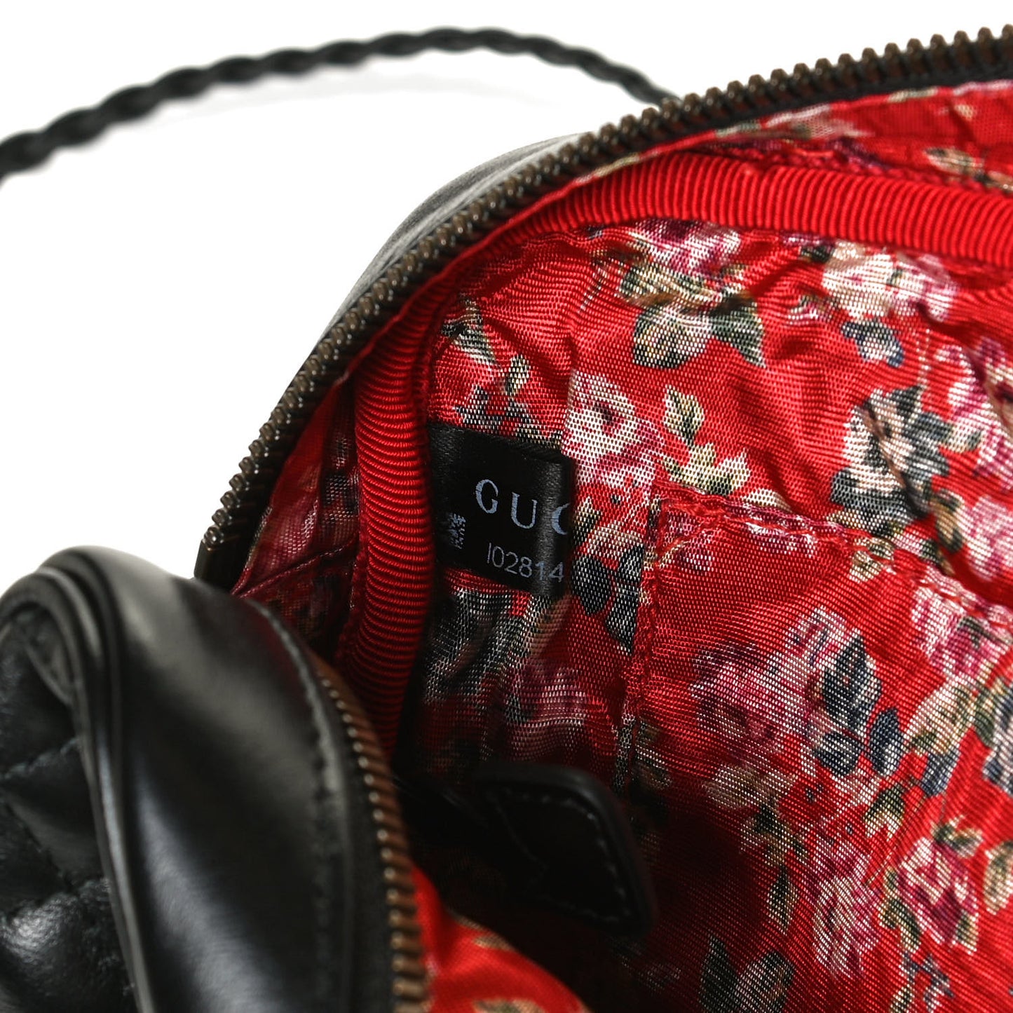 Calfskin Web Trapuntata Small GG Shoulder Bag Black