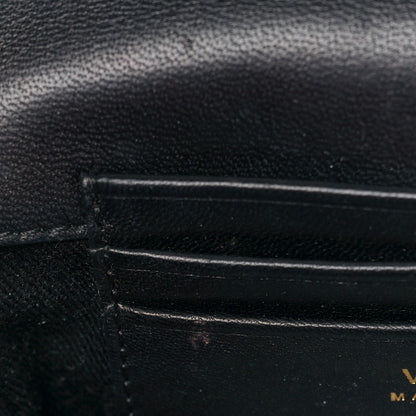 Versace Nappa Quilted Trapuntata Tribute Wallet Chain Crossbody Black 8 of 9