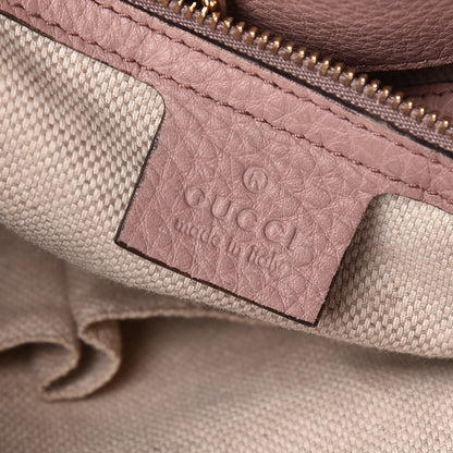 Gucci Pebbled Calfskin Medium Soho Chain Shoulder Bag Dark Cipria 6 of 14