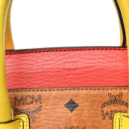 MCM Visetos Small Kathy Tote Cognac Multicolor 8 of 16
