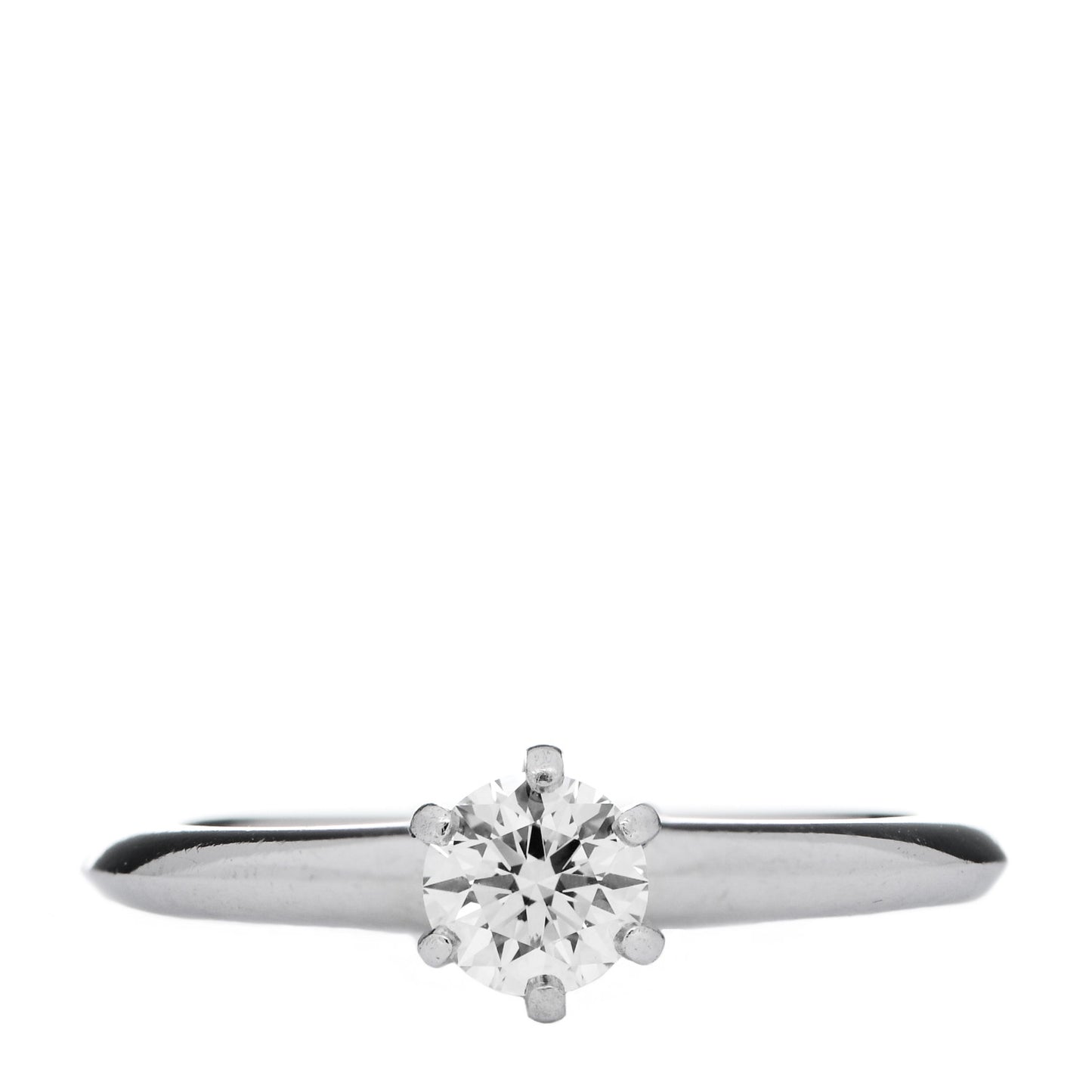 Platinum Diamond .40ct Solitaire Engagement Ring 52 6