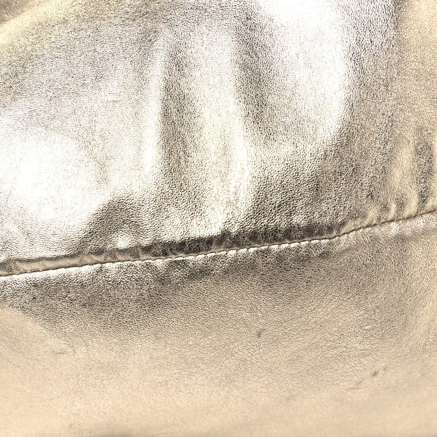 Metallic Nappa 360 Bow Shoulder Bag Gold