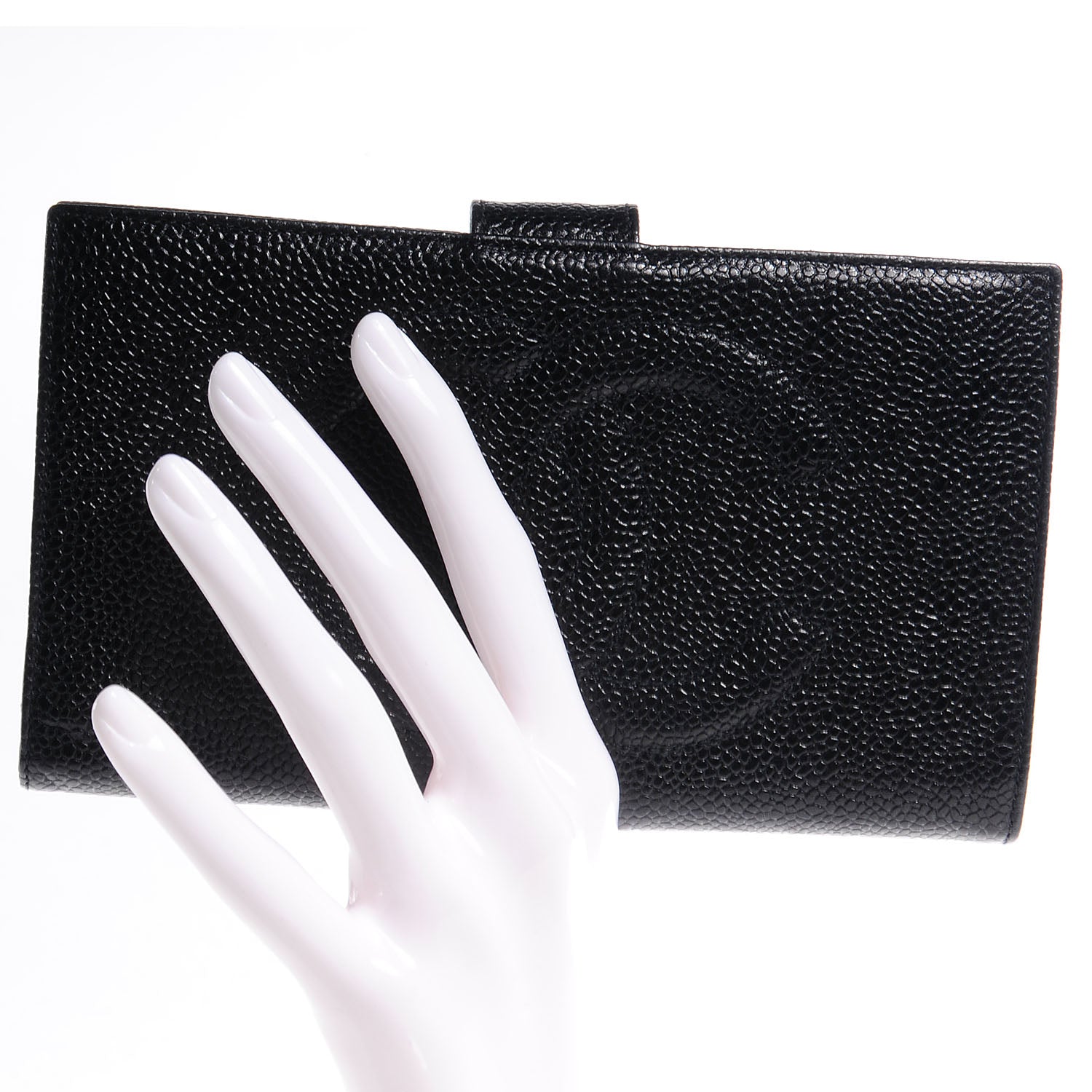 Chanel Caviar CC Wallet Black 2 of 9