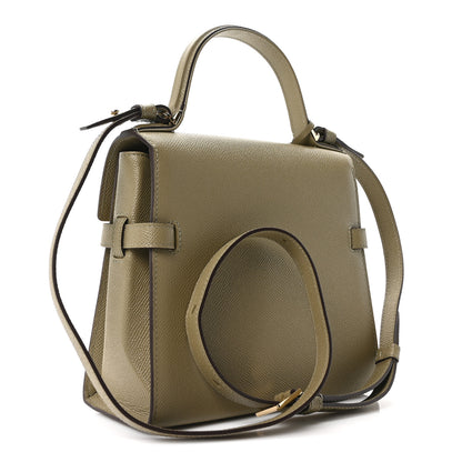 Delvaux Alpina Calfskin PM Tempete Satchel Argile 4 of 12