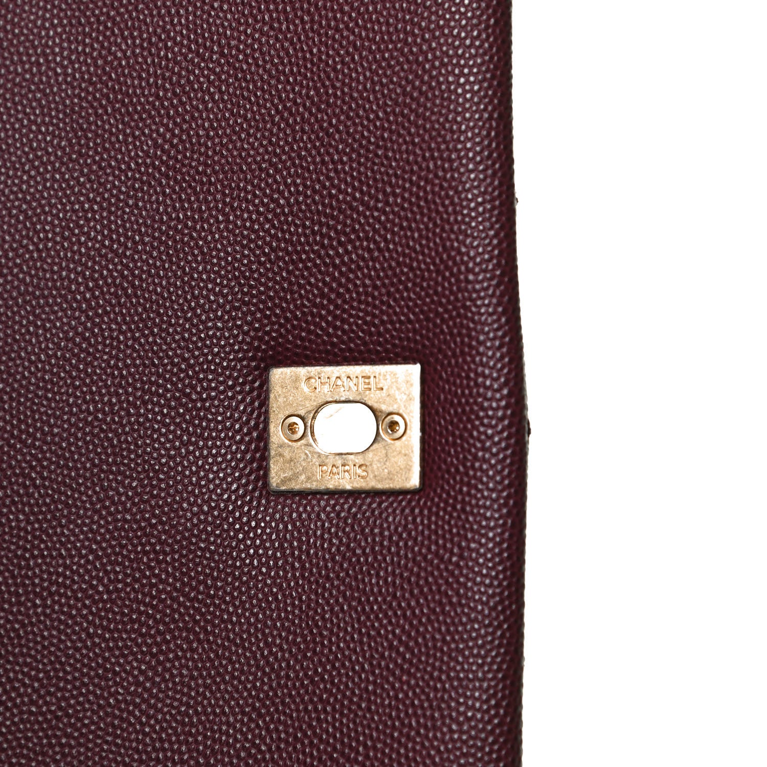 Chanel Caviar Lizard Quilted Medium Coco Handle Flap Burgundy 14 of 17