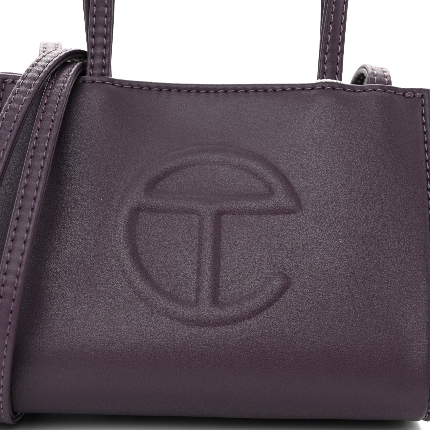 Telfar Vegan Leather Small Shopping Bag Eggplant 8 of 10