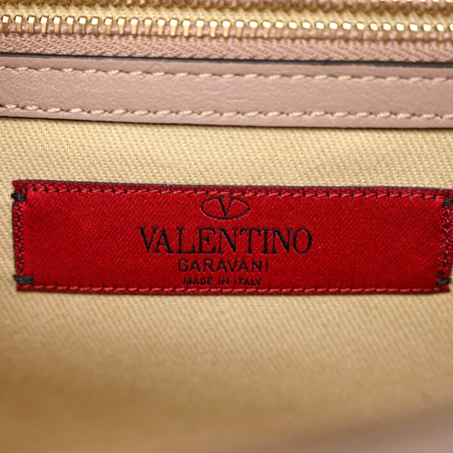 Valentino Garavani Vitello Medium Glam Lock Rockstud Flap Poudre 6 of 10
