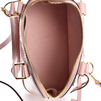 Louis Vuitton Vernis Flowers Alma BB Rose Ballerine 5 of 7