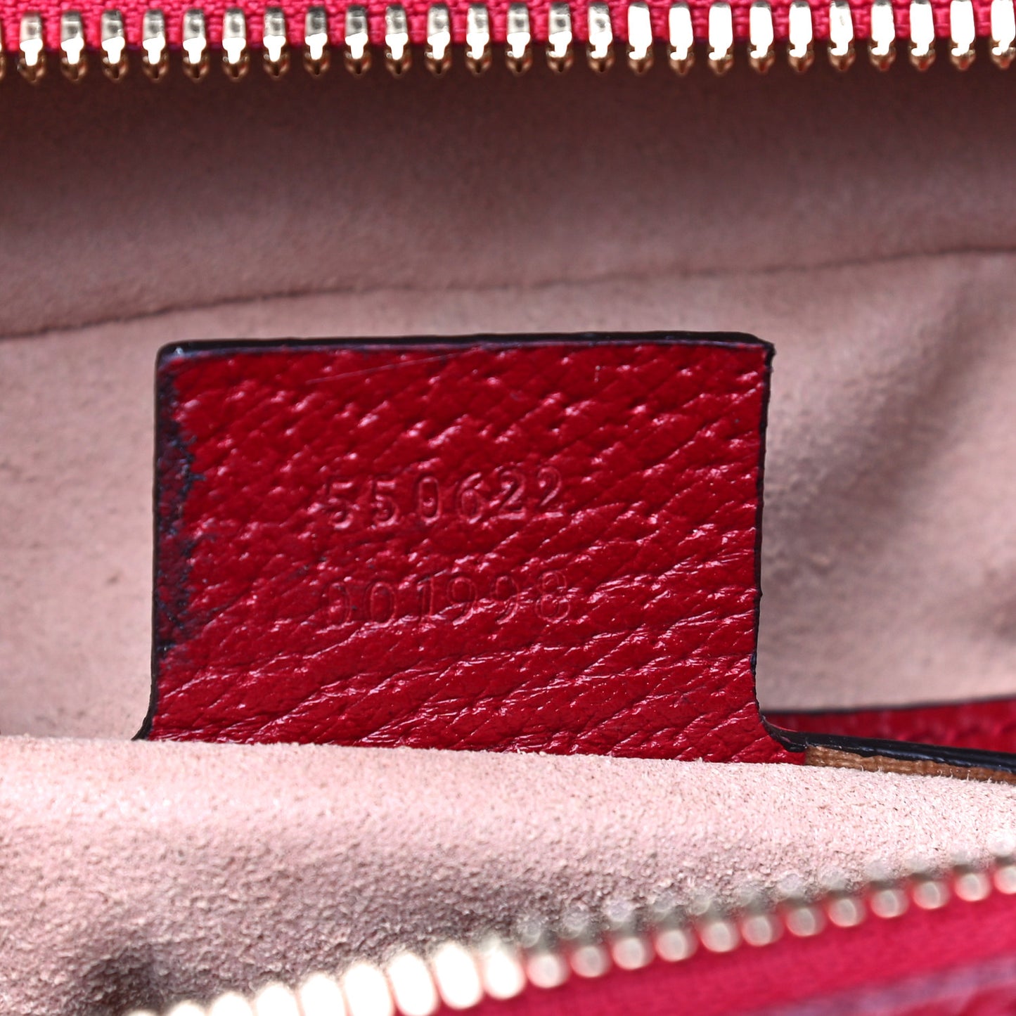 GG Supreme Monogram Flora Web Small Ophidia Top Handle Shoulder Bag Hibiscus Red