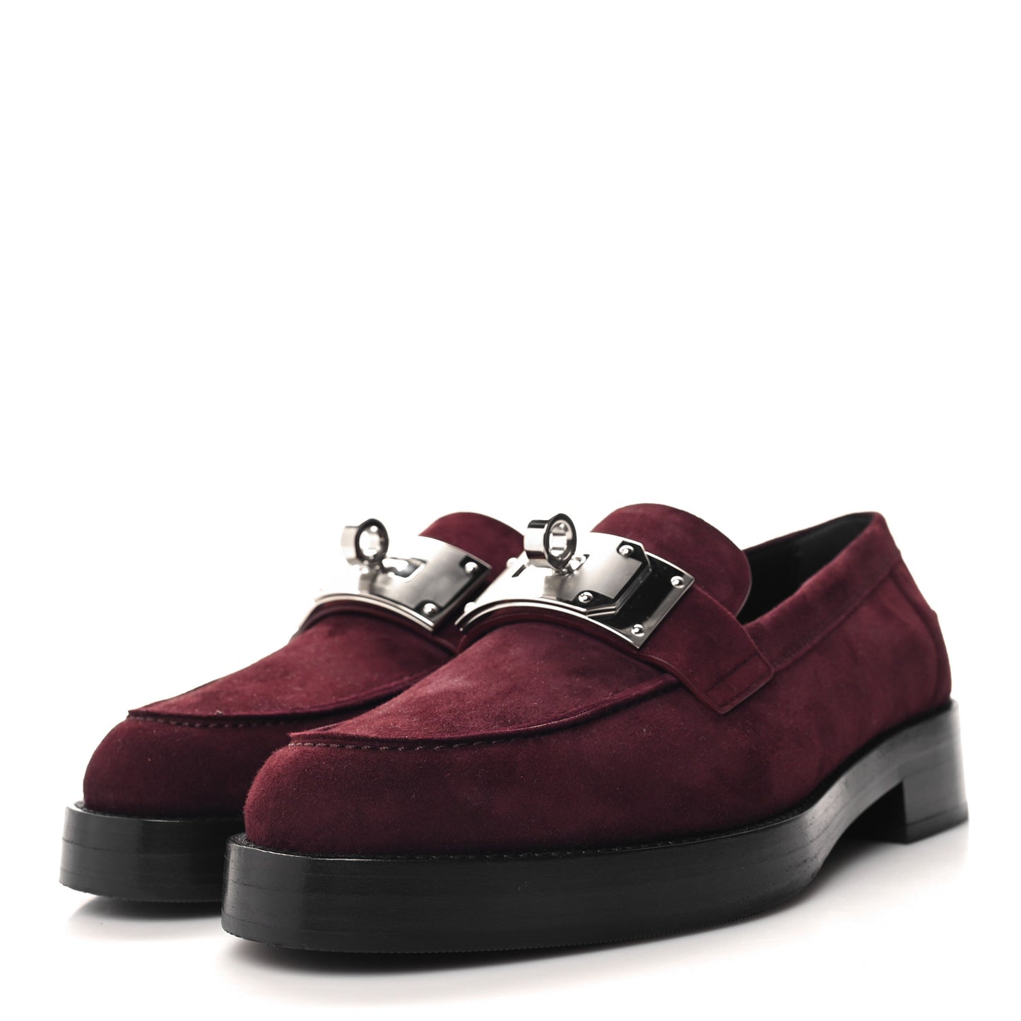 Suede Goatskin Womens Hot Loafer 39 Marron Mahogany