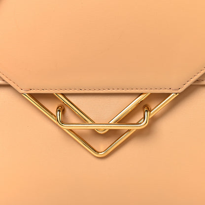 Bottega Veneta Box Calfskin Nappa Clip Bag Almond Gold 7 of 9