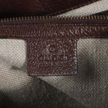 Gucci Leather Studded and Tooled Pelham Brown 5 of 7
