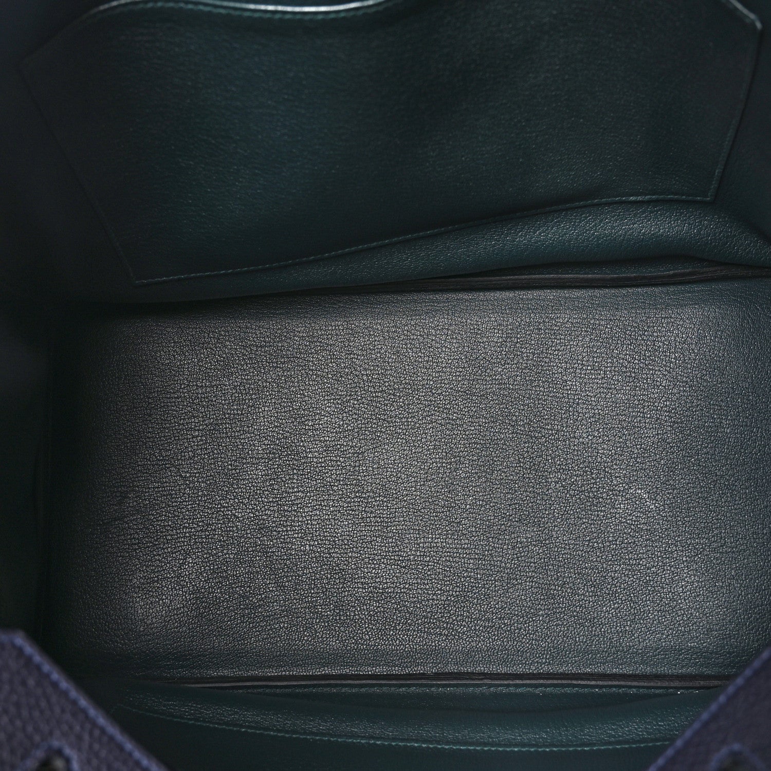 Hermes Togo Swift Officier Birkin 35 Bleu Nuit Vert Cypress 5 of 13