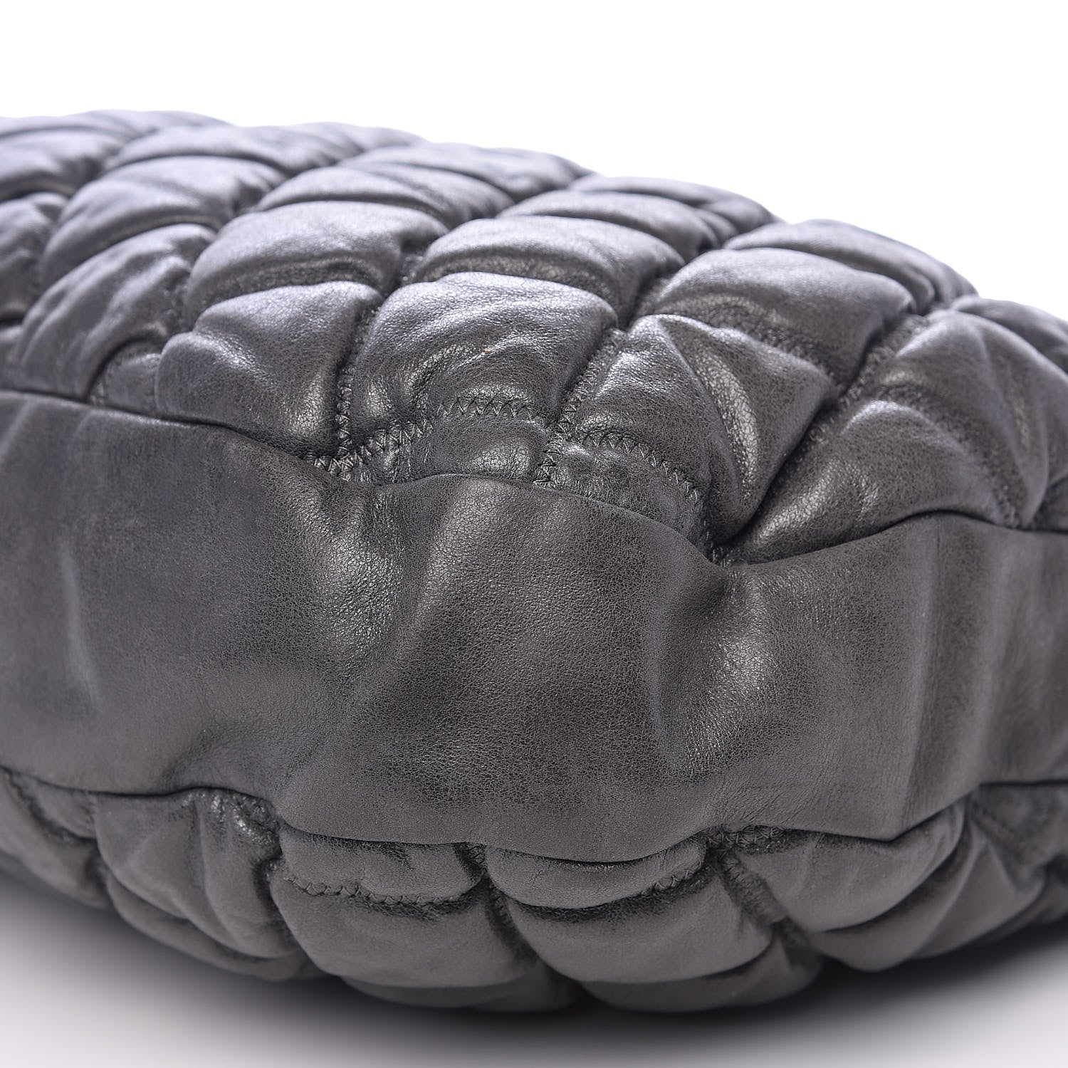 Chanel Calfskin Bubble Quilt Hobo Grey 9 of 14