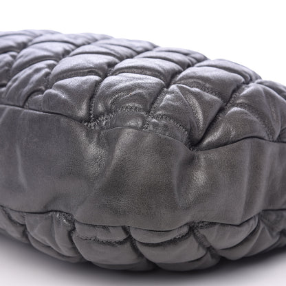 Chanel Calfskin Bubble Quilt Hobo Grey 9 of 14