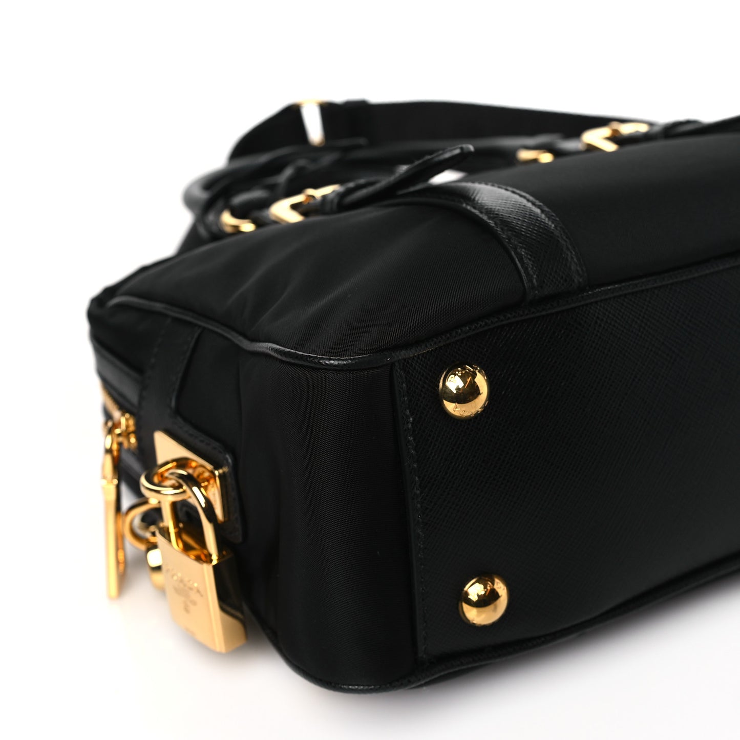 Tessuto Nylon Saffiano Bauletto Black