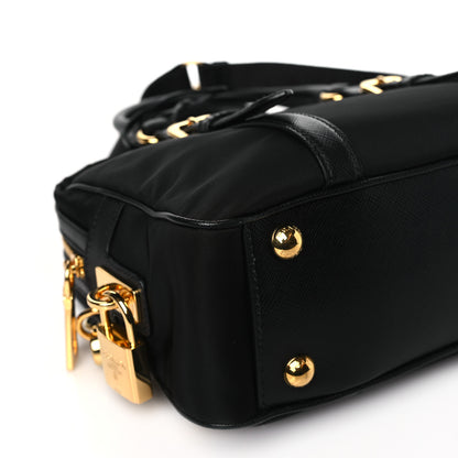 Prada Tessuto Nylon Saffiano Bauletto Black 9 of 10