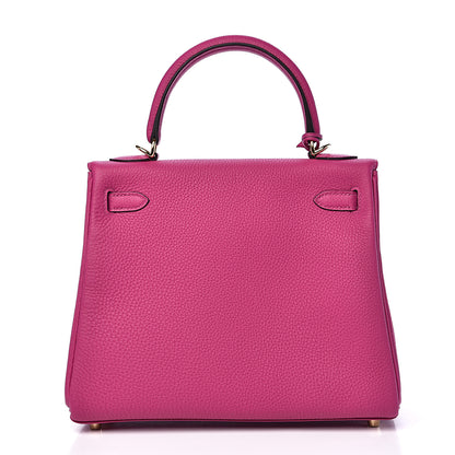 Hermes Togo Kelly Retourne 25 Rose Pourpre 3 of 30