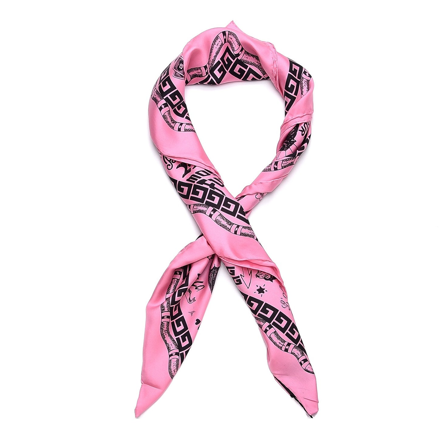 Silk Noodle Take Out Scarf Roseate