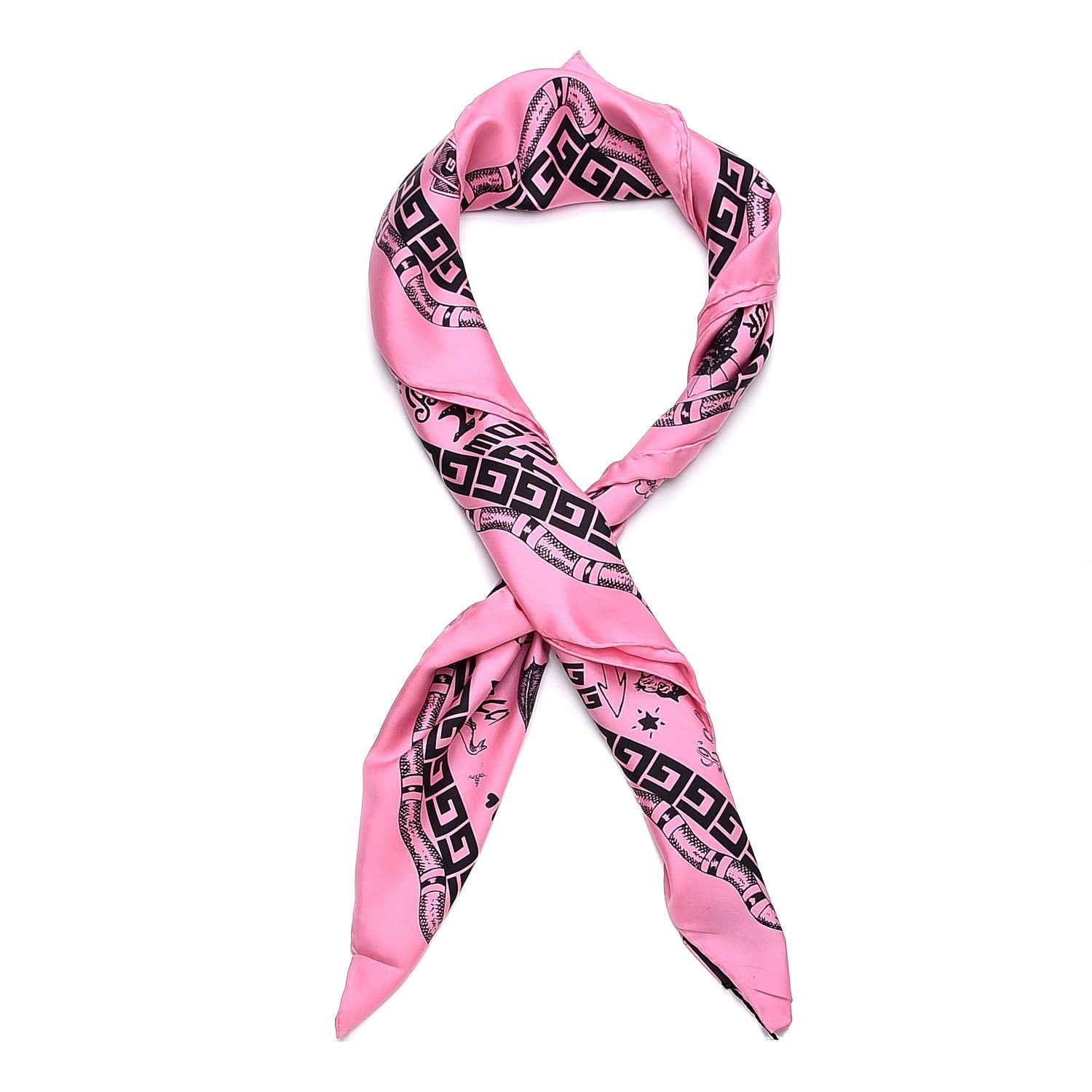 Gucci Silk Noodle Take Out Scarf Roseate 2 of 5