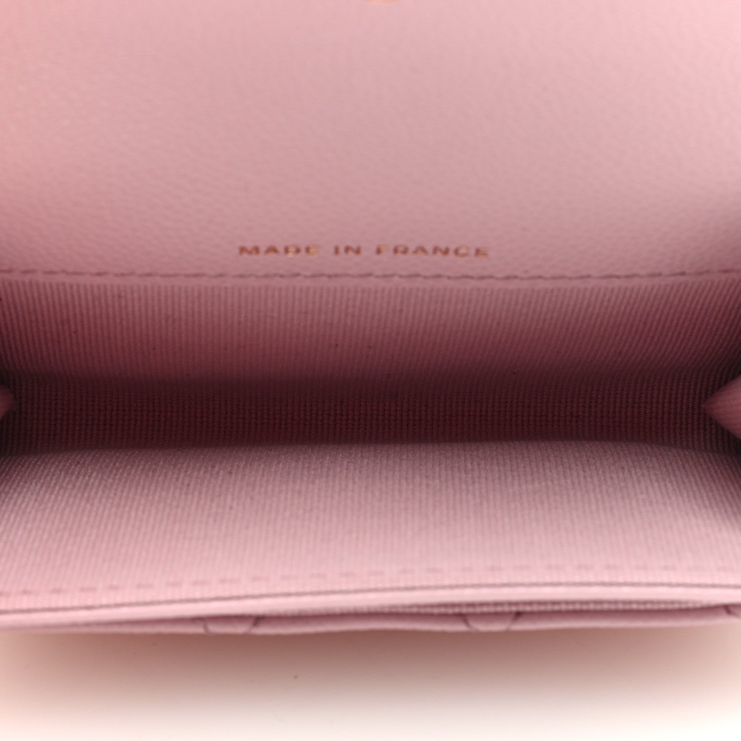 Chanel Caviar Quilted Flap Card Holder Wallet Light Pink 5 of 7