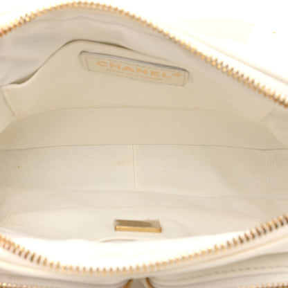 Chanel Calfskin Quilted Small Camera Case White 5 of 11
