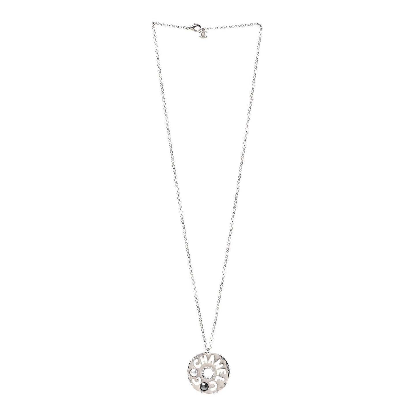 Crystal Pearl Papyrus Necklace Gold