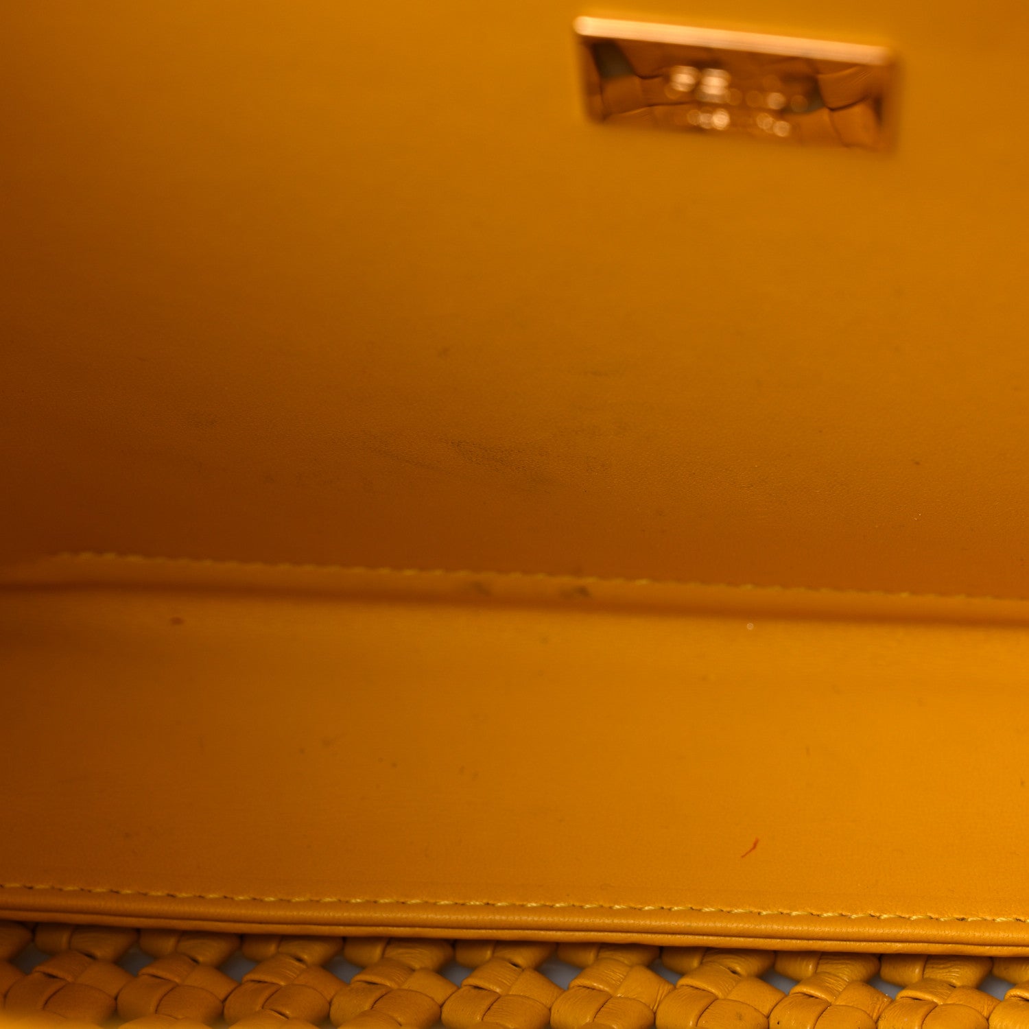 Fendi Nappa Matisse Intreccio Medium Peekaboo Iconic Satchel Mimosa 13 of 17
