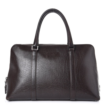 Gucci Textured Calfskin Shoulder Bag Dark Brown 1 of 12