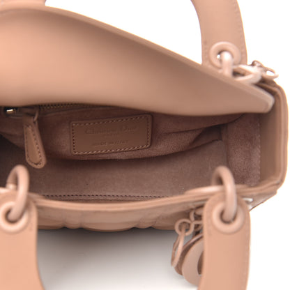 Christian Dior Ultra Matte Calfskin Cannage Mini Lady Dior Light Beige 5 of 10