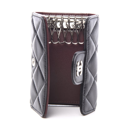 Chanel Lambskin Quilted 6 Key Holder Black 4 of 8