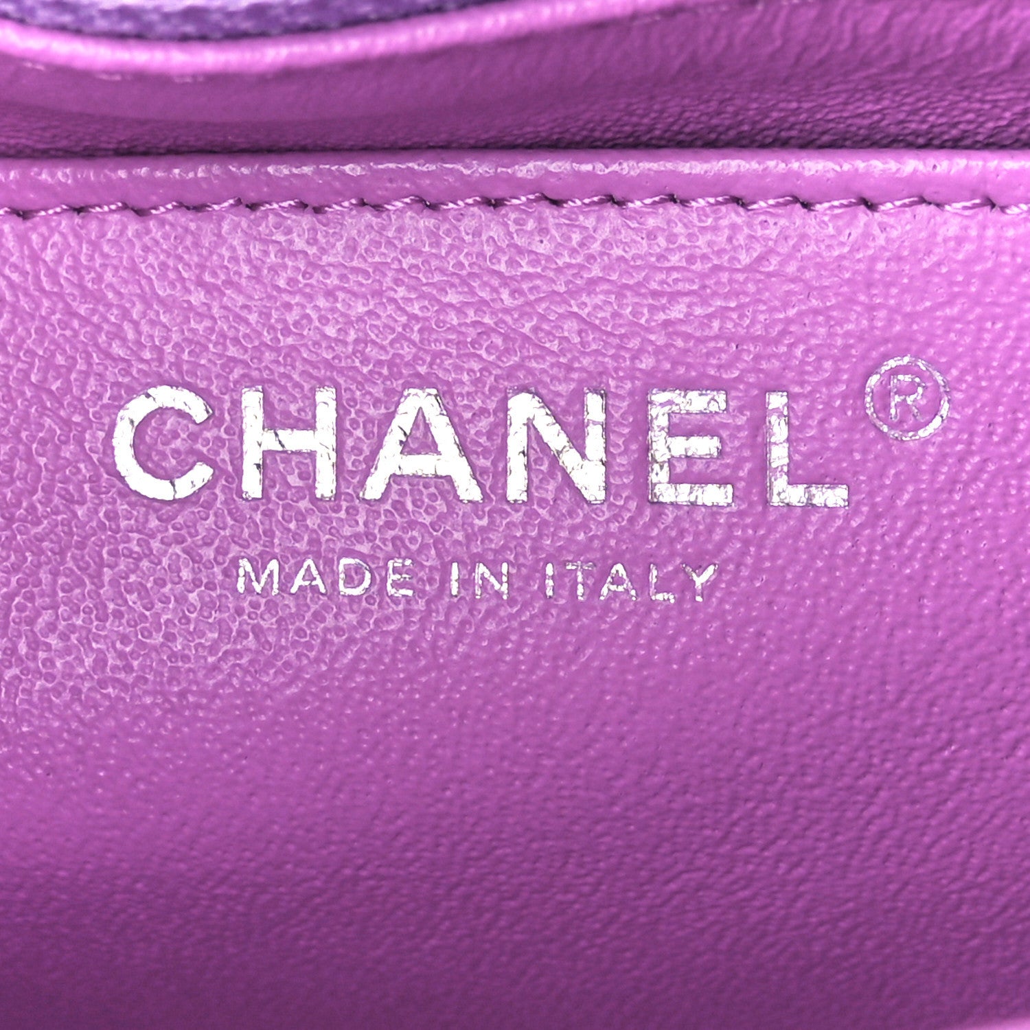 Chanel Lambskin Quilted Mini Rectangular Flap Purple 6 of 11