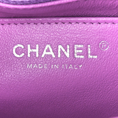 Chanel Lambskin Quilted Mini Rectangular Flap Purple 6 of 11